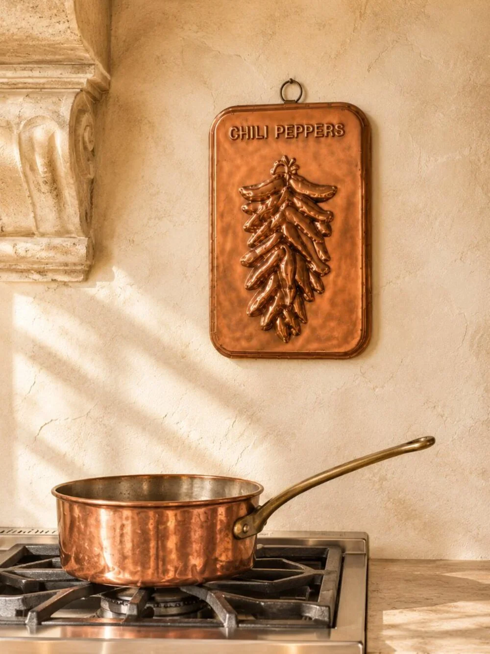 Rare Vintage Southwestern Style Copper Raised 